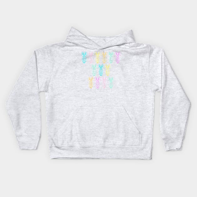 Easter Egg Hunt Kids Hoodie by yayor